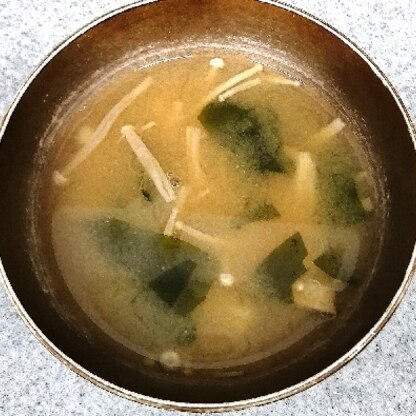 エノキのお味噌汁って
美味しいですよね〜
ご馳走様でした！